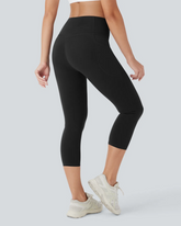 ⚡Flash Sale⚡High Waist Capri Leggings with Tummy Control and Pockets