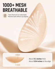 Invisible Jelly Lift Bra with Breathable Water Drop Hollow