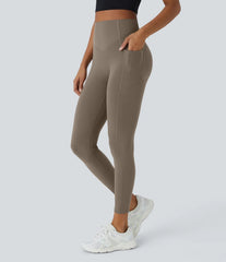 Curvyify High Waisted Butt Lifting Tummy Control Side Pocket Shaping Leggings (Buy 1 Get 1 Free)