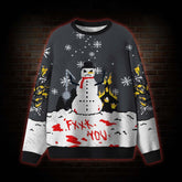 Angry Snowman Ugly Sweatshirts