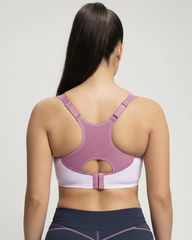Soft Support Non-padded Unlined Full Coverage Wide Strap Outside Underwire Sports Bra