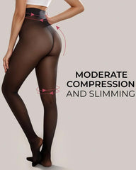 New model One-Seam Translucent Fleece Lined Tights