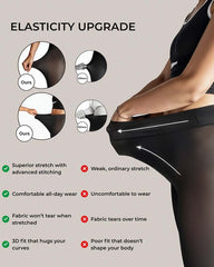 New model One-Seam Translucent Fleece Lined Tights