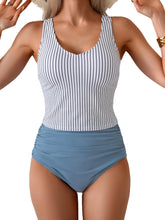 Women's Tummy Control Tankini Set - High Waisted Two Piece Swimsuit