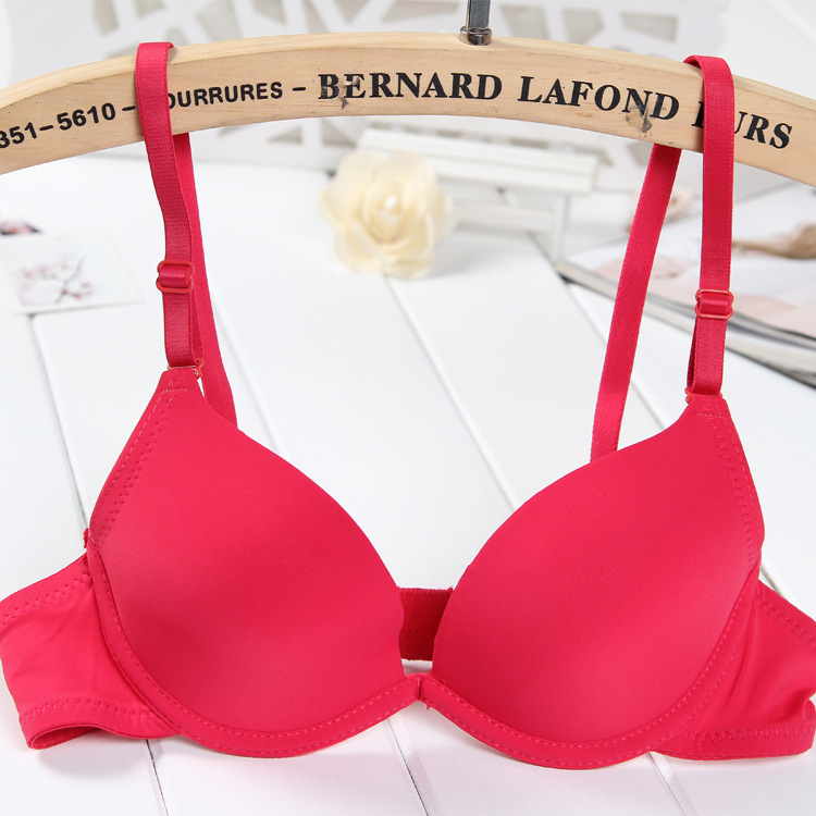 A-Cup Friendly Elegant Deep V Push Up Bra with Flattering Shape