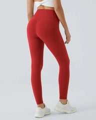 Butt Lifting Tummy Control Side Pocket High Waisted Shaping Training Leggings