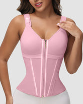 🔥Flash Sale🔥 Double-Layer Tummy Control Waist Shaper Girdle With Bra