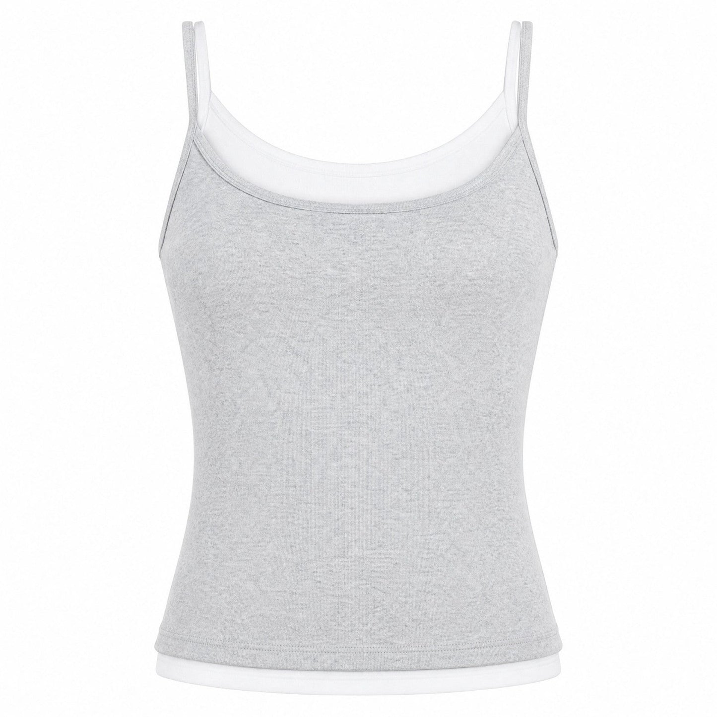 Double Layer Color Block Workout Tank Top