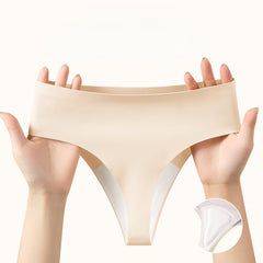 Anti-Embarrassment Ice Silk Seamless Thongs for Yoga & Fitness