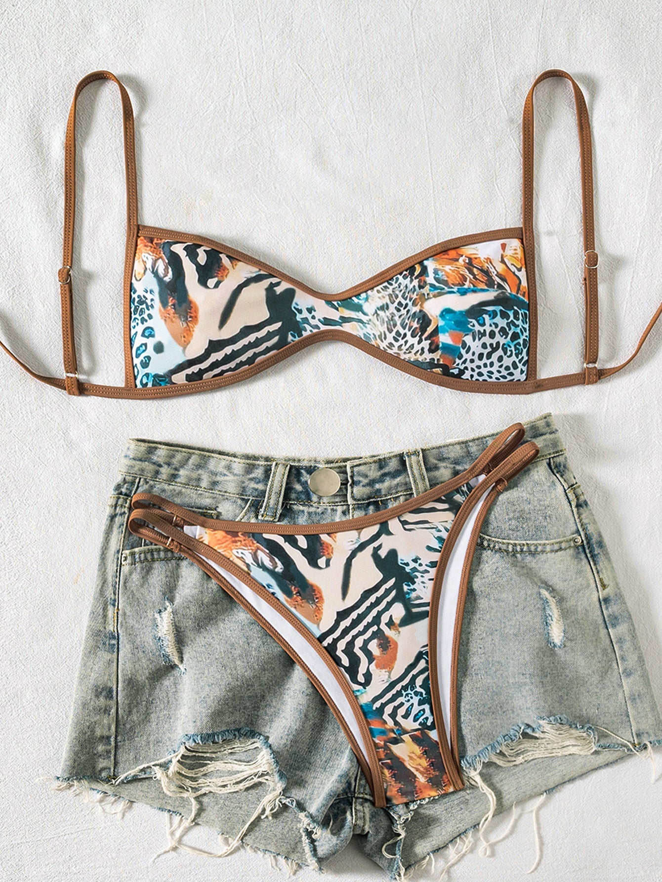 Two-Piece Set Women's Floral Print Bikini Set
