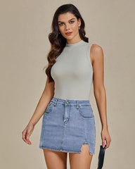 High Waisted Jean Shorts