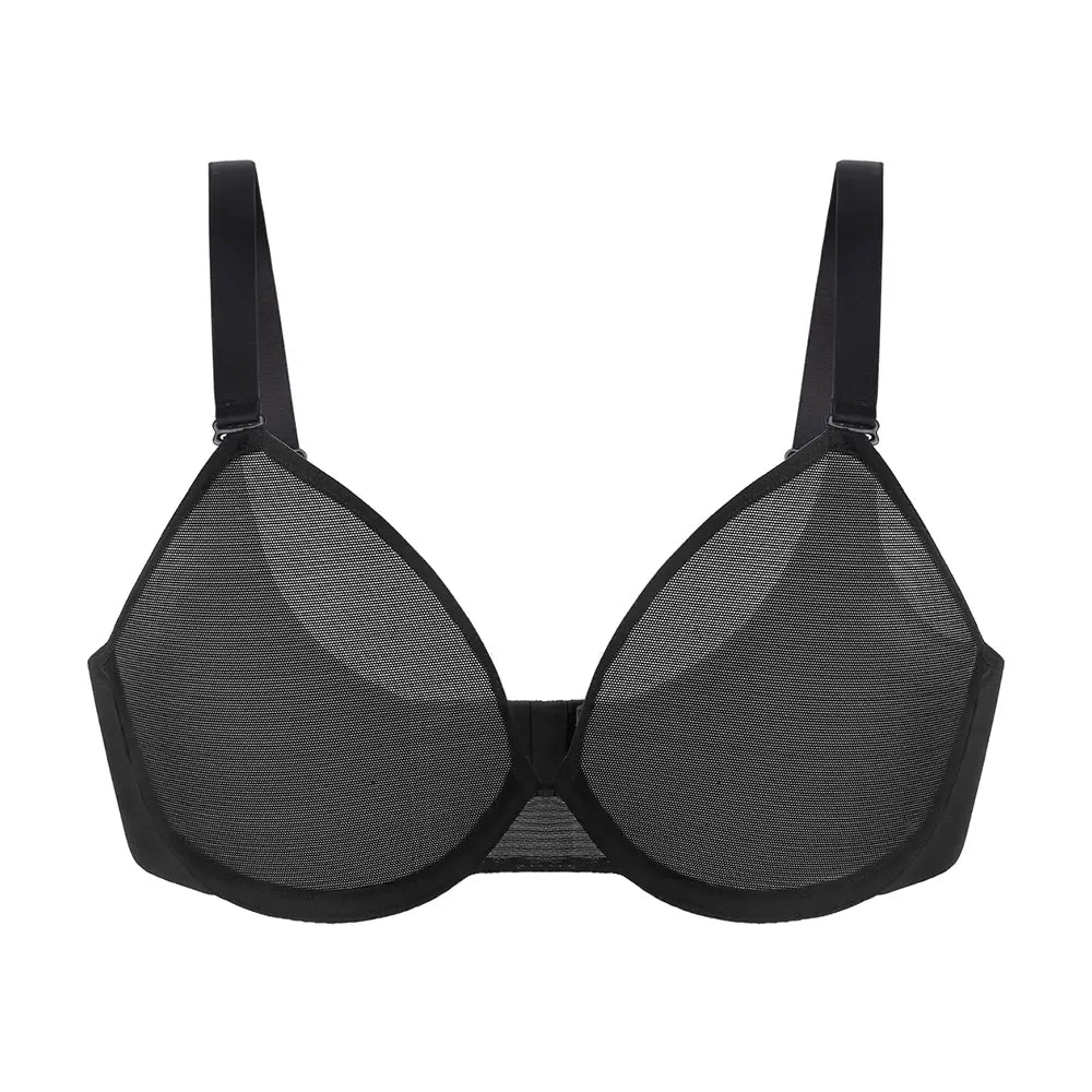 π 2nd 50% OFF πPlus Size Air Light Sheer Mesh Minimizer Bra