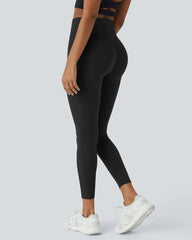 Curvyify High Waisted Butt Lifting Tummy Control Side Pocket Shaping Workout Training Leggings