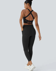 Curvyify High Waisted Butt Lifting Tummy Control Side Pocket Shaping Workout Training Leggings