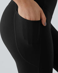 Curvyify High Waisted Butt Lifting Tummy Control Side Pocket Shaping Workout Training Leggings