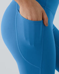 Curvyify High Waisted Butt Lifting Tummy Control Side Pocket Shaping Workout Training Leggings