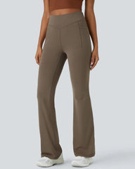 Ultra Sculpt High Waisted Tummy Control Flare Leggings With Side Pocket