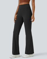 Ultra Sculpt High Waisted Tummy Control Flare Leggings With Side Pocket