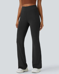 Ultra Sculpt High Waisted Tummy Control Flare Leggings With Side Pocket