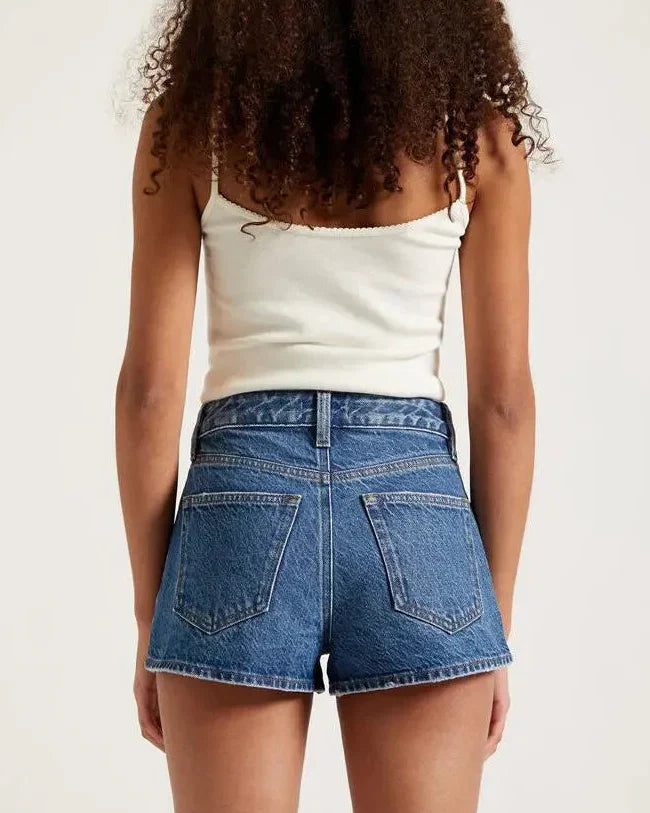 Women's Ivy High Waisted Festival Jean Shorts Indigo