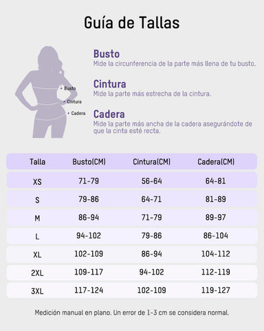 Faja Moldeadora 6 Zonas – Apertura Trasera para Baño y Moldea Cintura, Busto y Glúteos