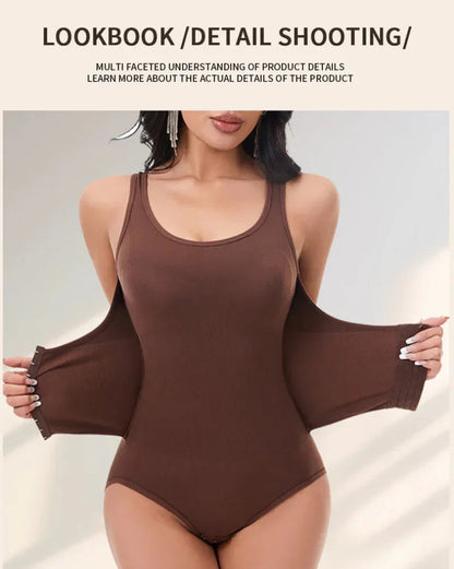 Women's One-Piece Shapewear Double-Layer Abdomen Control