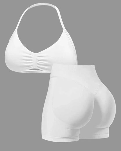 Women's Sporty Yoga Set - High Waist Gym Running Fitness Outfit