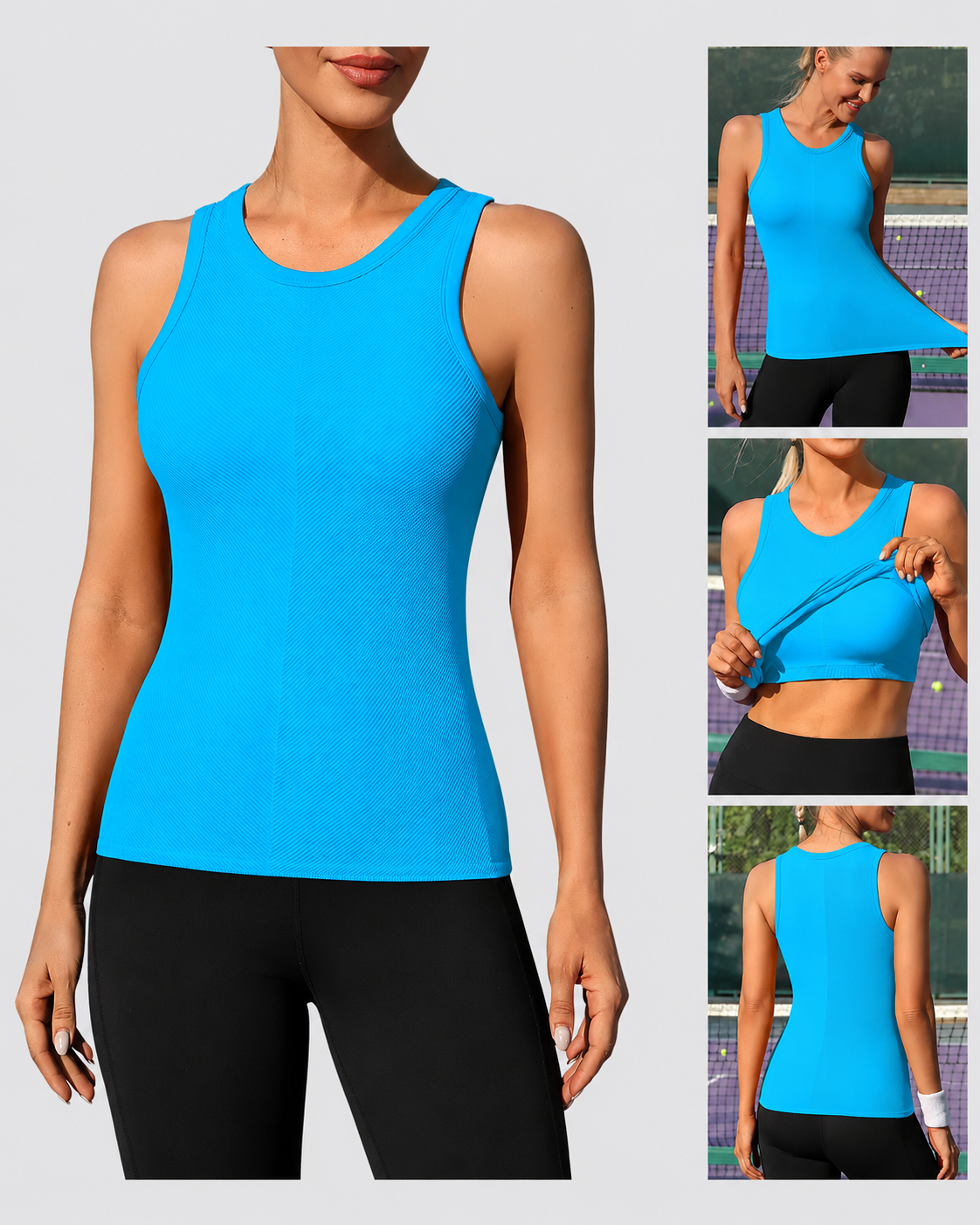 Women's Seamless High Neck Workout Tank Top