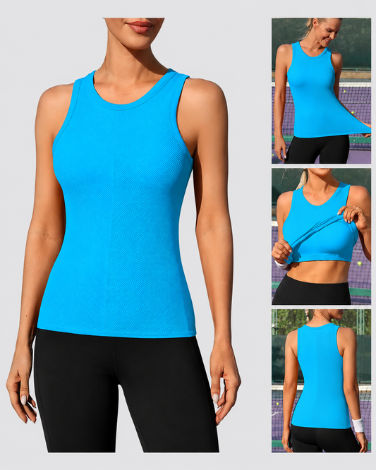 Women's Seamless High Neck Workout Tank Top