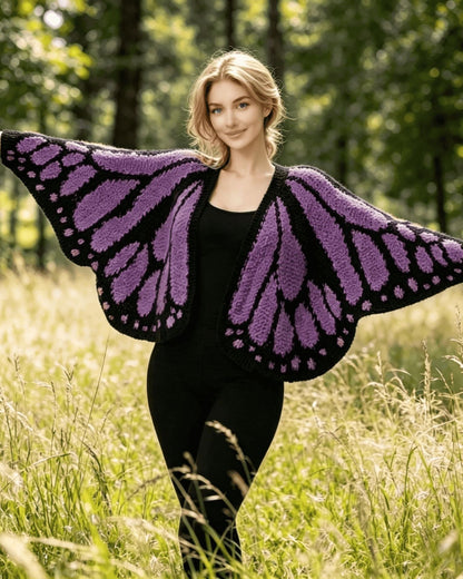 Women's Trendy Butterfly Wings Knit Cardigan Casual Fashion Knitwear Knit Coat for Vacation Parties
