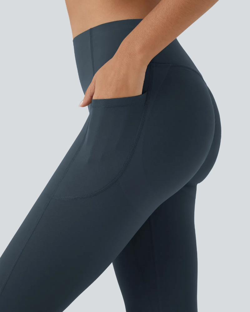 ⚡Flash Sale⚡High Waist Capri Leggings with Tummy Control and Pockets