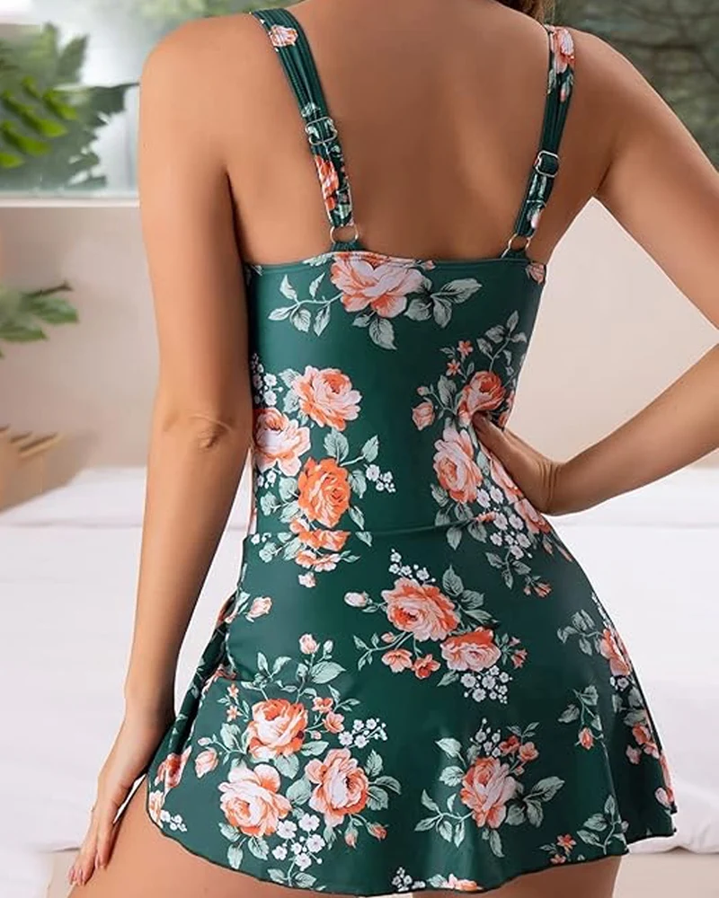 Women's One-Piece Tummy Control Swimdress