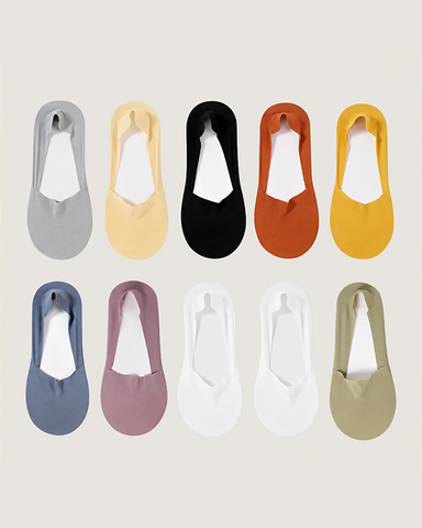 Women’s No Show Socks for Flats and Sneakers (10 Pack)