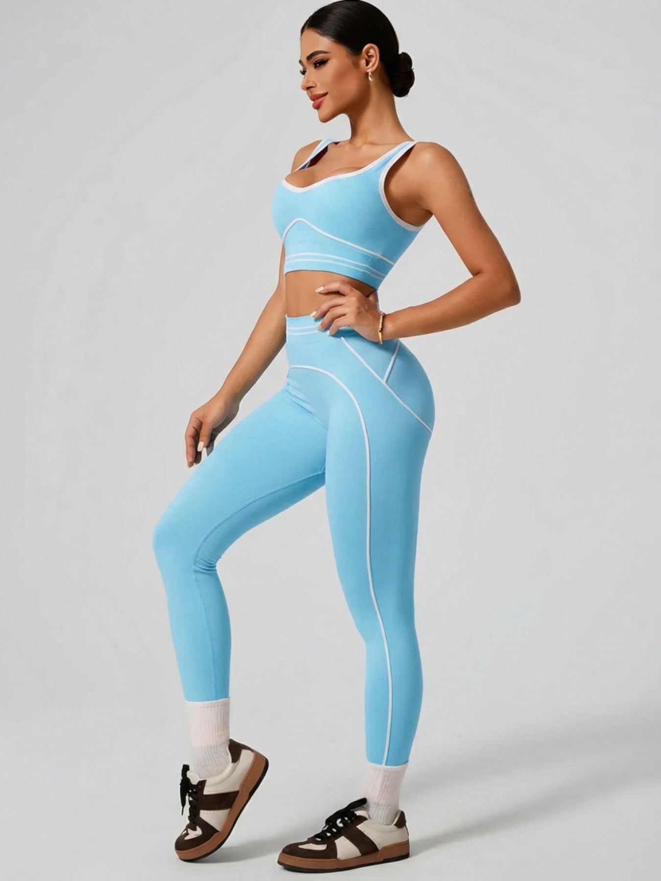 Women's Fashion Versatile High-Waisted Yoga Pants Set