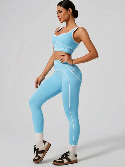 Women's Fashion Versatile High-Waisted Yoga Pants Set