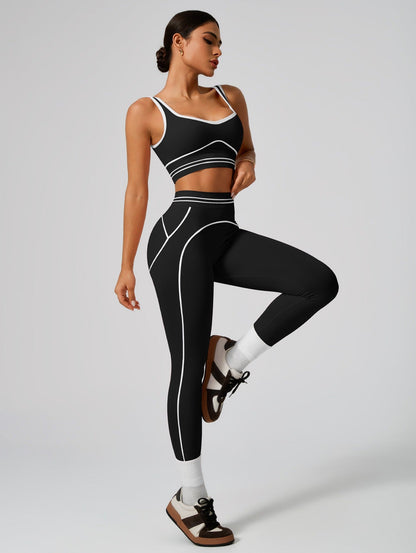 Women's Fashion Versatile High-Waisted Yoga Pants Set
