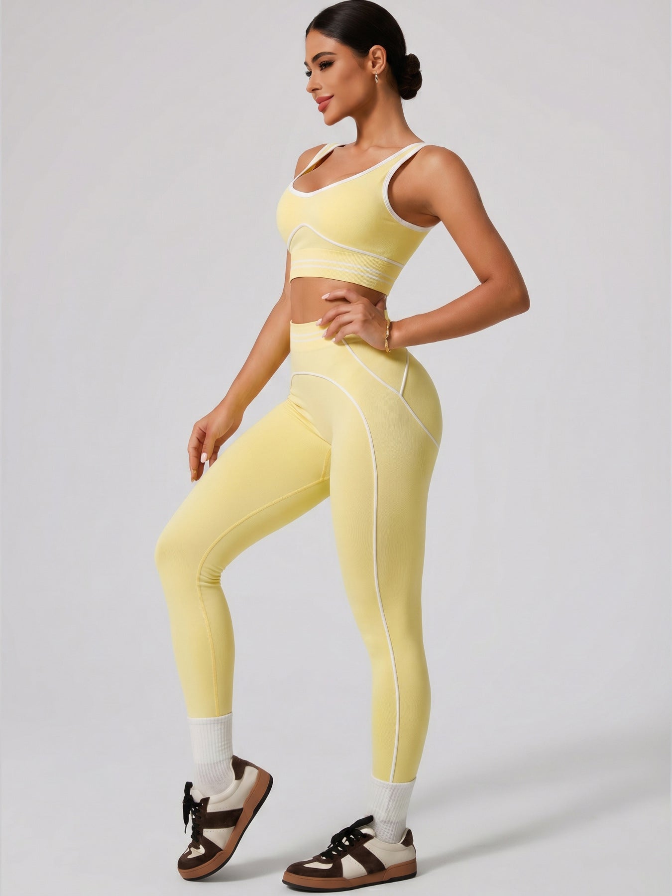 Women's Fashion Versatile High-Waisted Yoga Pants Set