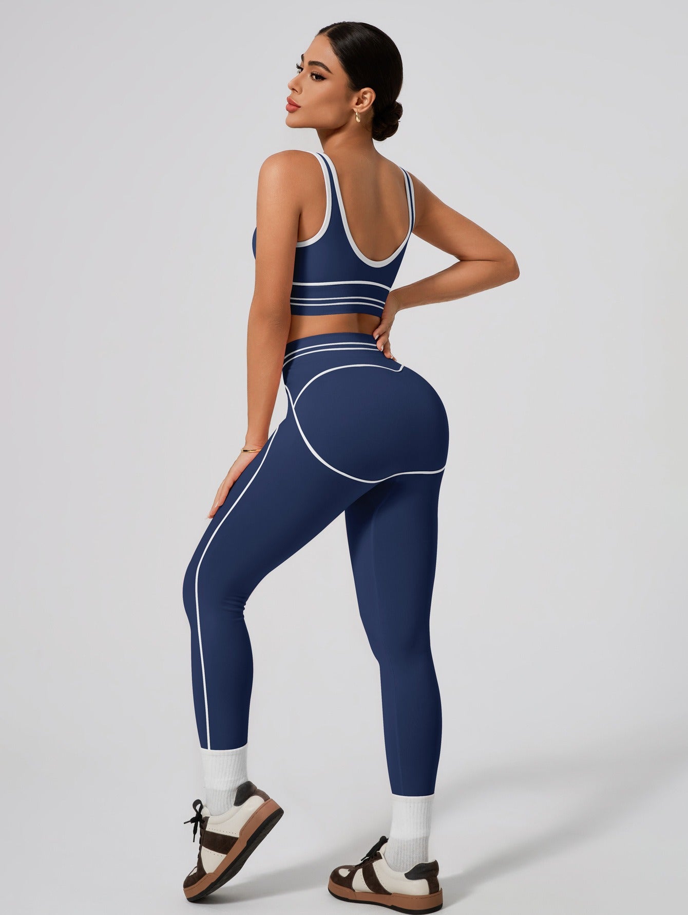 Women's Fashion Versatile High-Waisted Yoga Pants Set