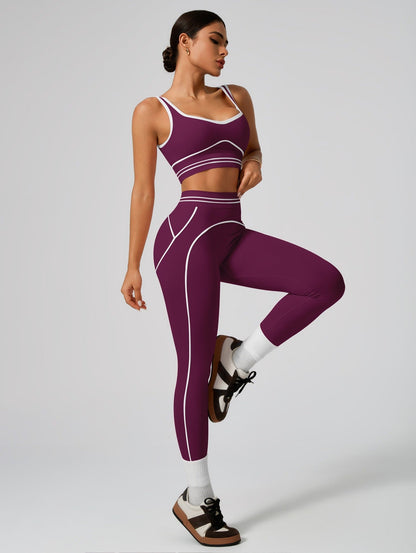 Women's Fashion Versatile High-Waisted Yoga Pants Set