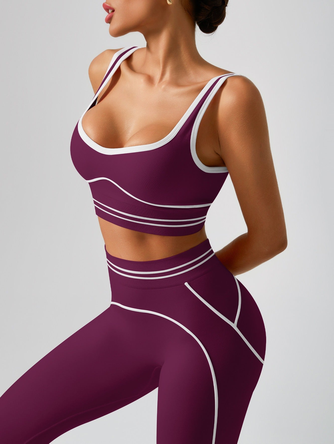 Women's Fashion Versatile High-Waisted Yoga Pants Set