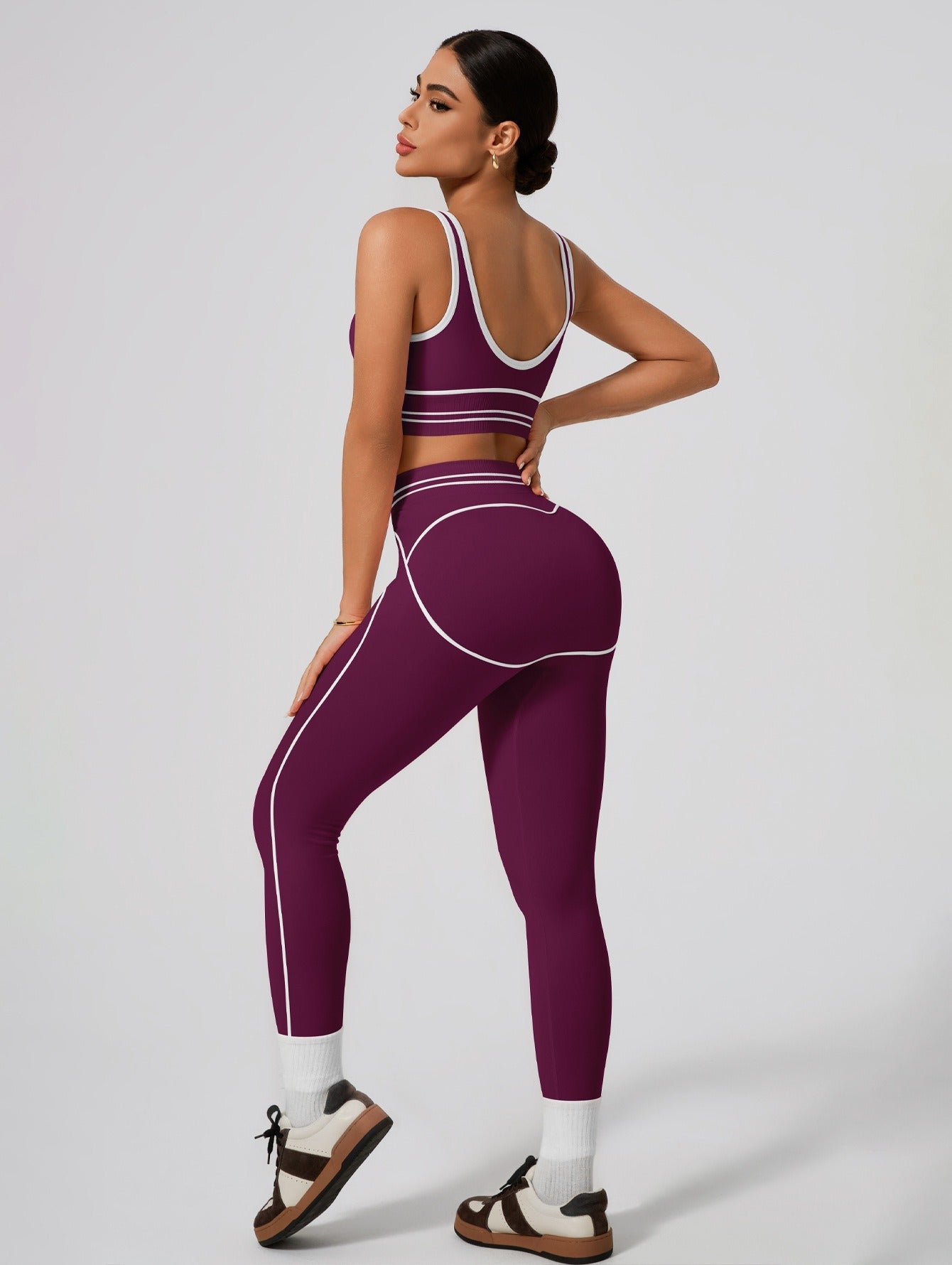 Women's Fashion Versatile High-Waisted Yoga Pants Set