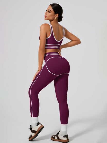 Women's Fashion Versatile High-Waisted Yoga Pants Set