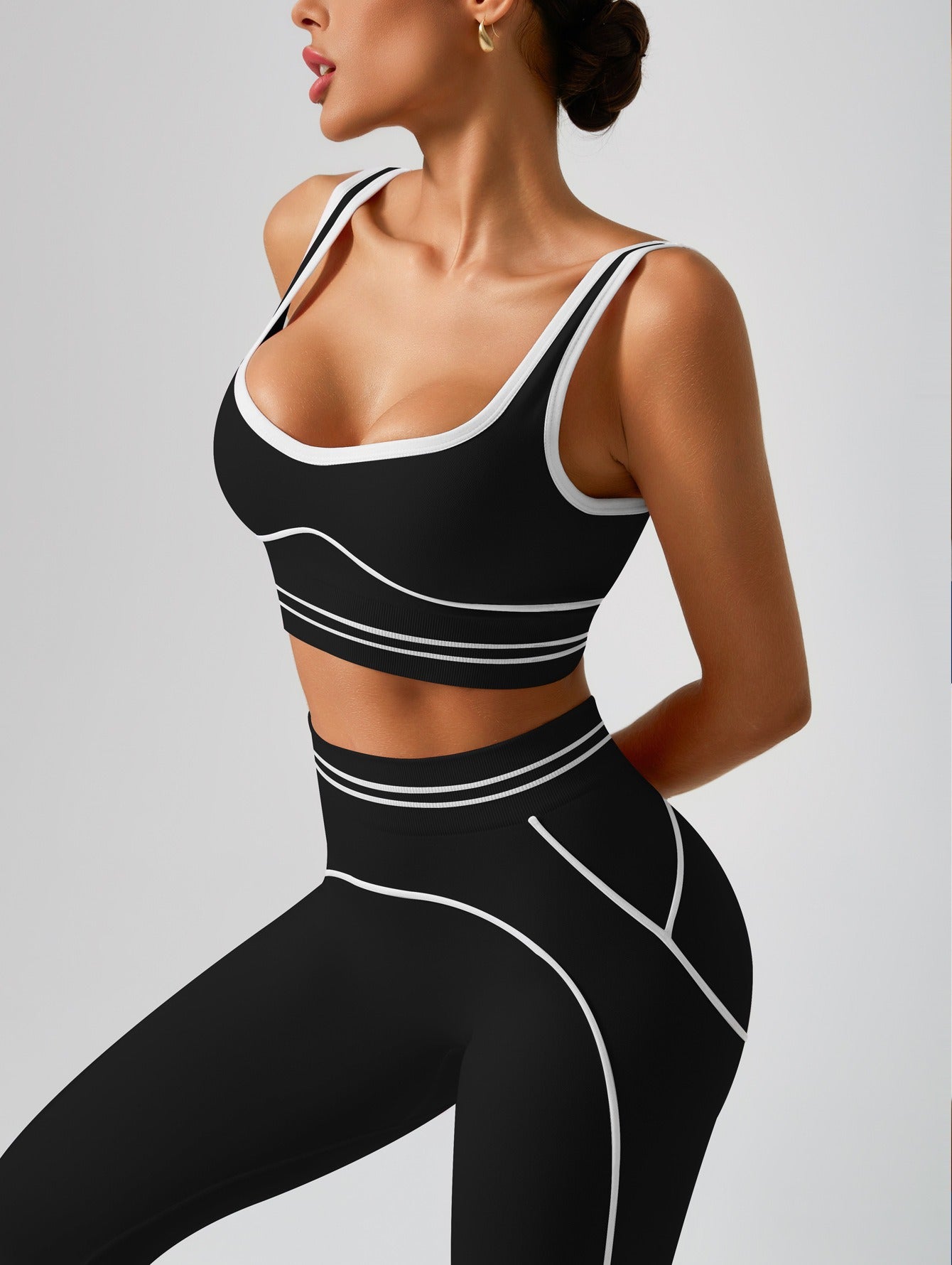 Women's Fashion Versatile High-Waisted Yoga Pants Set