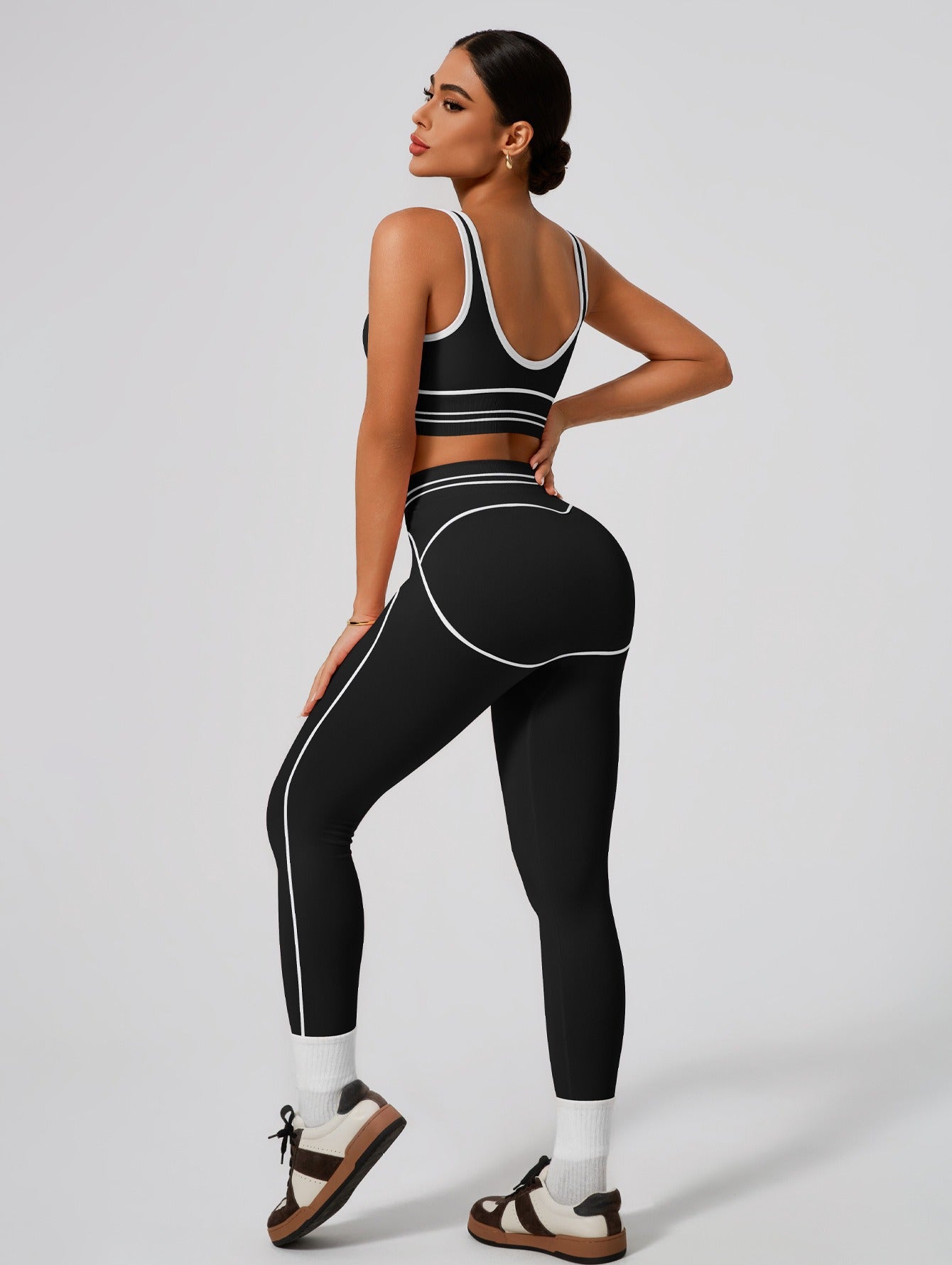 Women's Fashion Versatile High-Waisted Yoga Pants Set