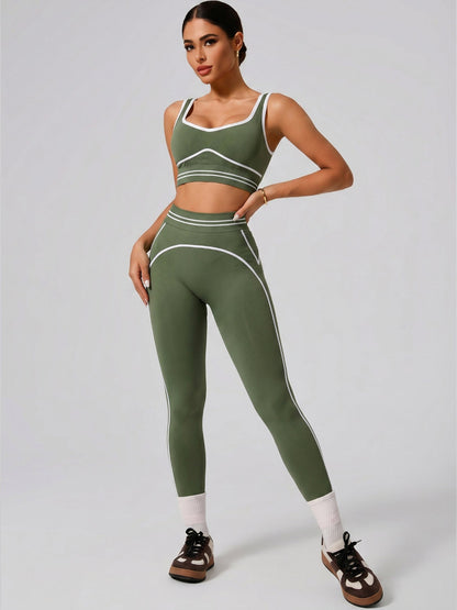 Women's Fashion Versatile High-Waisted Yoga Pants Set