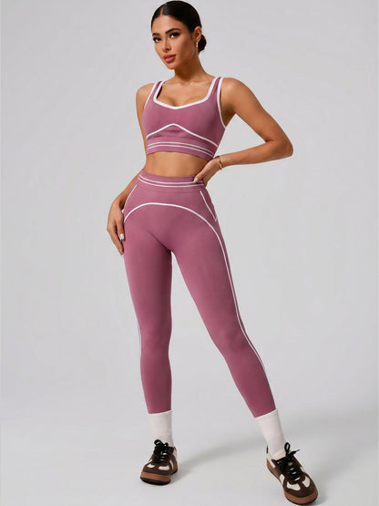 Women's Fashion Versatile High-Waisted Yoga Pants Set