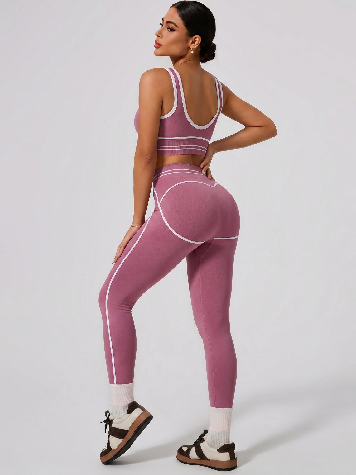 Women's Fashion Versatile High-Waisted Yoga Pants Set