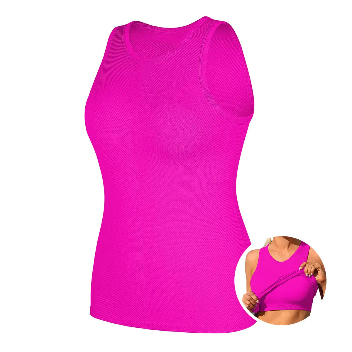 Women's Seamless High Neck Workout Tank Top