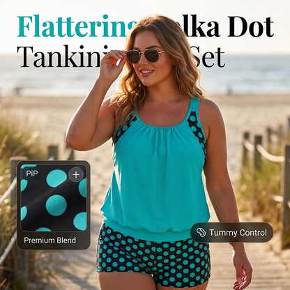 Women's Polka Dot Two Piece Swimsuit