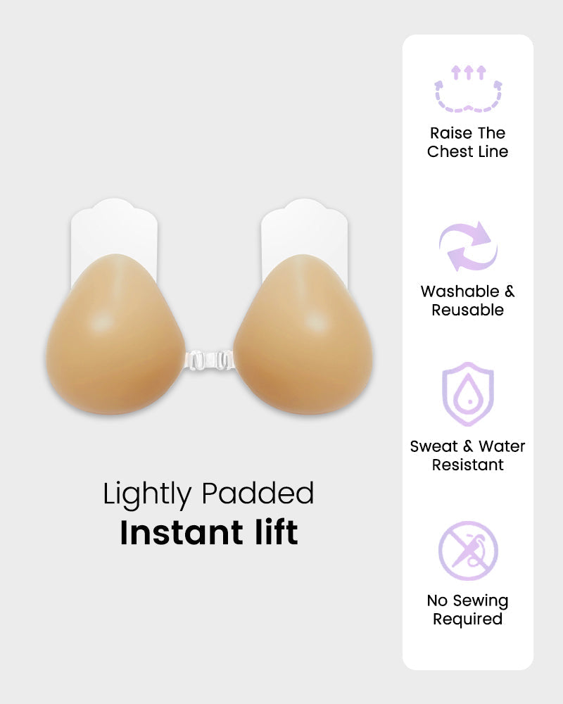 Ultra Lift Silicone Self-Adhesive Invisible Bra (2 Pack)